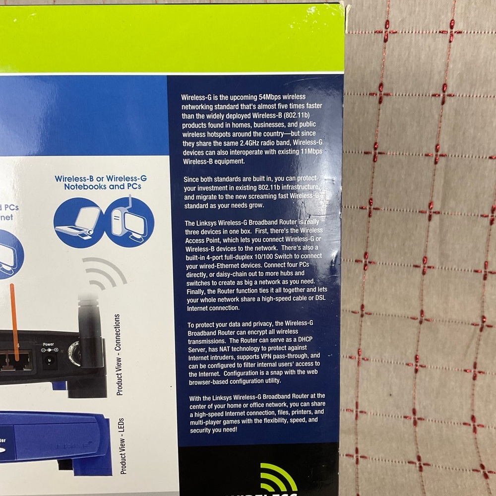 Linksys WRT54G Wireless-G Broadband Router in Original Box NEW - Picture 5 of 9